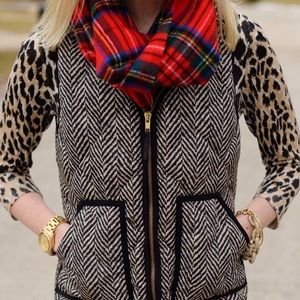 J. Crew Herringbone Excursion Vest
